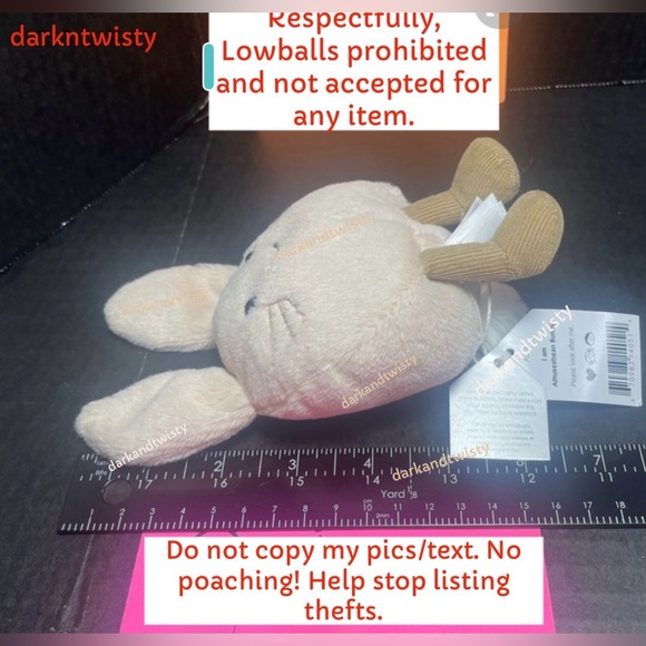 ORIGINAL OWNER BNWT JELLYCAT AMUSEABEAN BUNNY AUTH RECEIPT NEVER SECONDHAND! - Picture 7 of 13